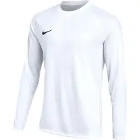 Nike Dri-FIT Park VIII Voetbalshirt Lange Mouwen Kids Wit Zwart