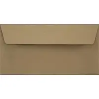 Netuno Ecologische bruine enveloppen DL - 110 x 220 mm - 50 stuks - HK zelfklevend met plakstrip - 100 gram - Eko Design -