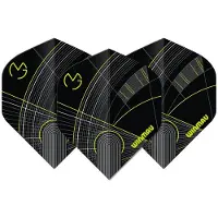 Winmau Michael van Gerwen Prism Delta Black Green Bow - Dart Flights