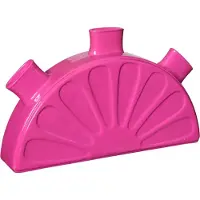 Ideas 4 Seasons - Tulpenvaas - vaas - fuchsia - pink - meloen - vensterbankvaas - handmade - H18 x Br28 x diep 6 cm