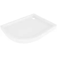 Mexen Flow+ asymmetrische kwadrant douchebak rechts 100 x 80 , wit glanzend - 46Q108010RH