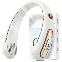 Aura Nek Ventilator - Hals Ventilator - Mini Ventilator - 3 Standen - Wit - 16 cm x 22 cm x 6 cm; 428 g