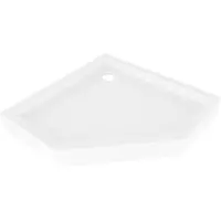 Mexen Flow+ vijfhoekige douchebak 80 x 80 , witte glans - 46P108080H