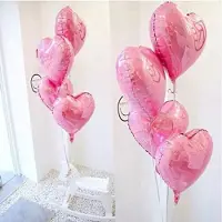 Karma Set van 20 roze folieballonnen in hartvorm - Feestdecoratie voor romantische gelegenheden