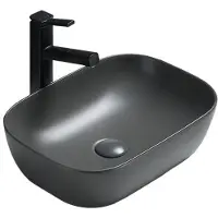 Mexen Rita opzetwastafel 45 x 32 cm, donkergrijs mat - 21084571