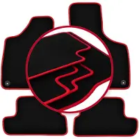 Carlux -RED automatten voor: Audi TT II 8J cabriolet, roadster, coupé (2006-2014)