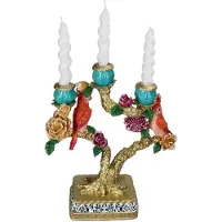 HD Collection Kaarshouder Vogels Polyresin Multi 29,5x11,5x36cm