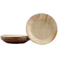 KOKA 10x ronde borden van palmblad maat 25 cm
