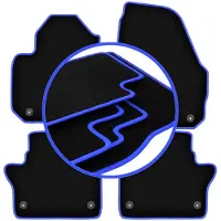 Carlux -BLUE automatten voor: Volvo S60 II Lang (2010-2018)