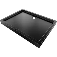 Mexen Flow+ rechthoekige douchebak 120 x 80 , zwarte mat - 46R708012H