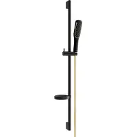 Mexen DS49 verstelbare doucheset, zwart/goud - 785494583-57