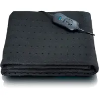 Aura AuraInfrarood Deken - Elektrische Deken – Warmtedeken - Zwart - 120cm x 80cm x 1cm