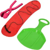 KOTARBAU Speelgoed Snowboard, 68x20 cm, Rood Roze Groen, PVC, Sneeuwschijf 34x53 cm, Sneeuwbalmaker, Slee, Schotel Slee Plastic, Sneeuwballenmaker, Sneeuwglijder, Sneeuw Speelgoed