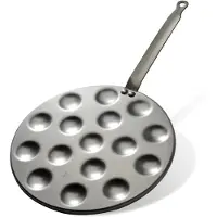 Aura Poffertjespan electrisch - Poffertjespan - Poffertjespannen - Zilver - 49cm x 27cm x 11cm