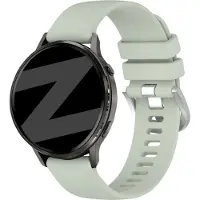 Bandz Siliconen 'Classic' bandje geschikt voor Garmin Vivoactive 4s / Vivomove 3s / Venu 4 - 41mm / Venu 3s / Venu 2s / Forerunner 265s / Forerunner 255s - Lichtgroen