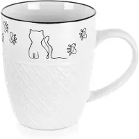 Orion Mok Porselein Wit KITTY 380 ml - Koffiemok - Theebeker - Koffie - Beker