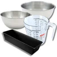 Zenker Bakkerset met cakevorm 25,5 cm, 2 mengkommen, maatbeker en spatel