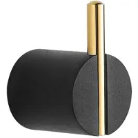 Mexen Aron handdoekhaak, zwart/goud- 7088135-57