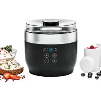 Aura Yoghurtmaker - Citruspers - Ijsmachine - Zwart - ‎20cm x 20cm x 19cm