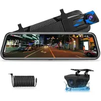 Aura Dashcam Voor en Achter - Dashcam - Parkeermonitor - Nachtzicht - Zwart- ‎35cm x 12cm x 9cm