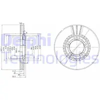 Delphi BG4036 Remschijf