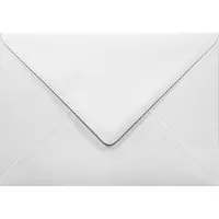 Netuno Gefactureerde witte enveloppen A6 - 125 x 175 mm - B6 - 25 stuks - NK natgelijmde - 120 gram - Aster Laid -
