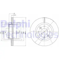 Delphi BG2283 Remschijf