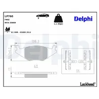 Delphi LP760 Remblokken