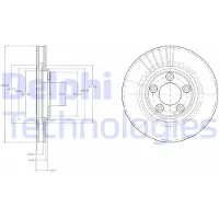 Delphi BG3511 Remschijf