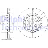 Delphi BG3958 Remschijf