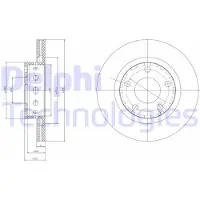 Delphi BG4057 Remschijf