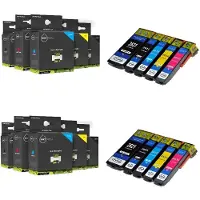Inktmedia Geschikt Epson 26XL (T2626 T2616) 2x multi pack 5 cartridges hoge capaciteit van