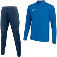 Nike Dri-FIT Park 26 Trainingspak 1/4-Zip Kids Blauw Donkerblauw