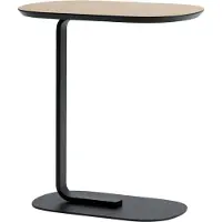 Muuto Relate Bijzettafel Oak Laminate|Black | 60.5 cm