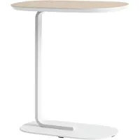 Muuto Relate Bijzettafel Oak Laminate|Off-White | 60.5 cm