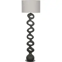 Giga Meubel Vloerlamp Savio Zwart 155cm