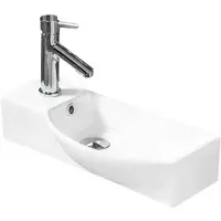 Mexen Hugo opzetwastafel rechts 50 x 23 cm, wit - 21255000R