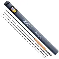 Baetis Stress Fly Fishing Rod Zwart 3.05 m / Line 3