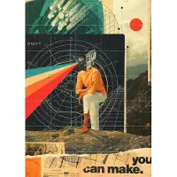 IXXI You can make it right, Frank Moth - 100 x 140 cm - Gratis ophangtool - Grote wanddecoratie en posters - Klassiek, Pop art, Grafisch Ontwerp