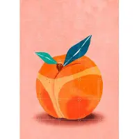 IXXI Your Ass Is Peachy, Raissa Oltmanns - 100 x 140 cm - Grote wanddecoratie en posters - Grafisch Ontwerp, Illustraties, Speels, Keuken, Eetkamer