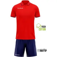 Givova Street Short Sleeve Set Blauw XL Man
