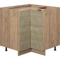 Vicco Fame-Line Hoekonderkasten – 80.5 cm, WB Antraciet Eiken paneel