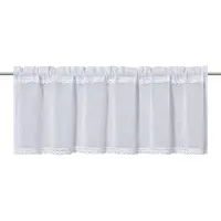 Elbersdrucke Bistro Gordijn Edna 45x140 cm wit transparant