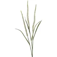 Emerald - Kunstbloem Gras bloem 115 wit - Kunstplant voor binnen