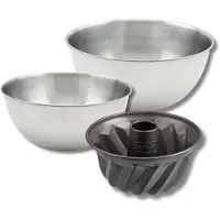 Zenker Bakkerset met mini kouglofvorm 18 cm, 2 mengkommen en 1 spatel