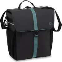 Gazelle Enkele Fietstas - Waterafstotend - Zwart / Groen - 17.5 Liter