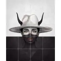 IXXI The Good The Bad, Erik Andreas - 80 x 100 cm - Grote wanddecoratie en posters - Illustraties, Portretten