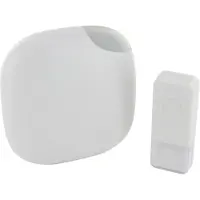 Enzo Chacon Draadloze deurbel set 100m design wit + flits - 8415021