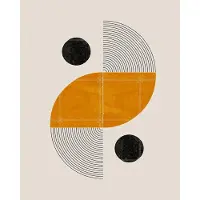 IXXI Retro Shape I, The Miuus Studio & Various - 80 x 100 cm - Gratis ophangtool - Grote wanddecoratie en posters - Geometrische Kunst, Vintage