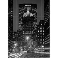 IXXI Metlife by Night, Teun Voeten - 100 x 140 cm - Grote wanddecoratie en posters - Fotografie, Architectuur